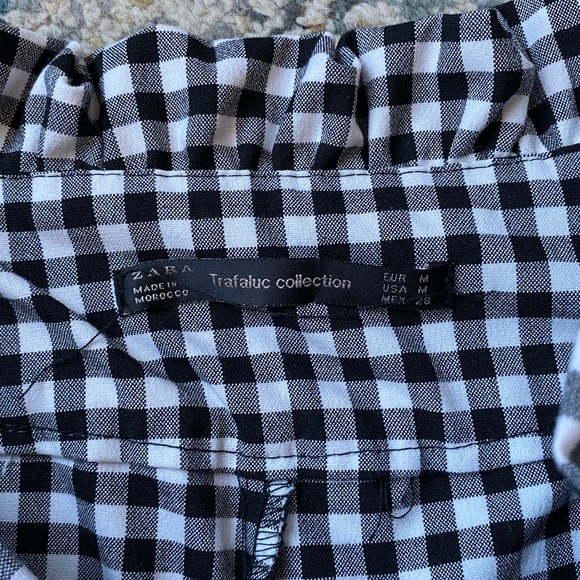 Zara high waisted gingham shorts - Picture 4 of 4